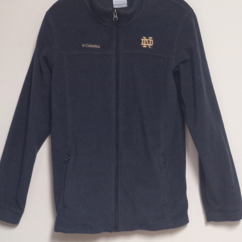 Columbia Womens Size XL Purdue Boilermakers Zip Up Fleece Jacket Blue